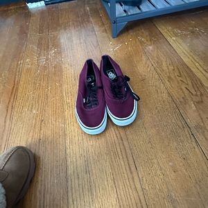 Burgundy shoes